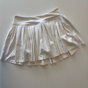Garage White Pleated Mini Skirt -Never Worn